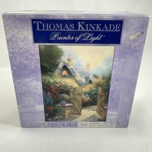 Thomas Kinkade Painter Of Light Hidden Cottage II 300 Piece Puzzle Cottage Scene
